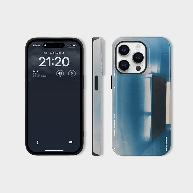 Blue Halo iPhone Case