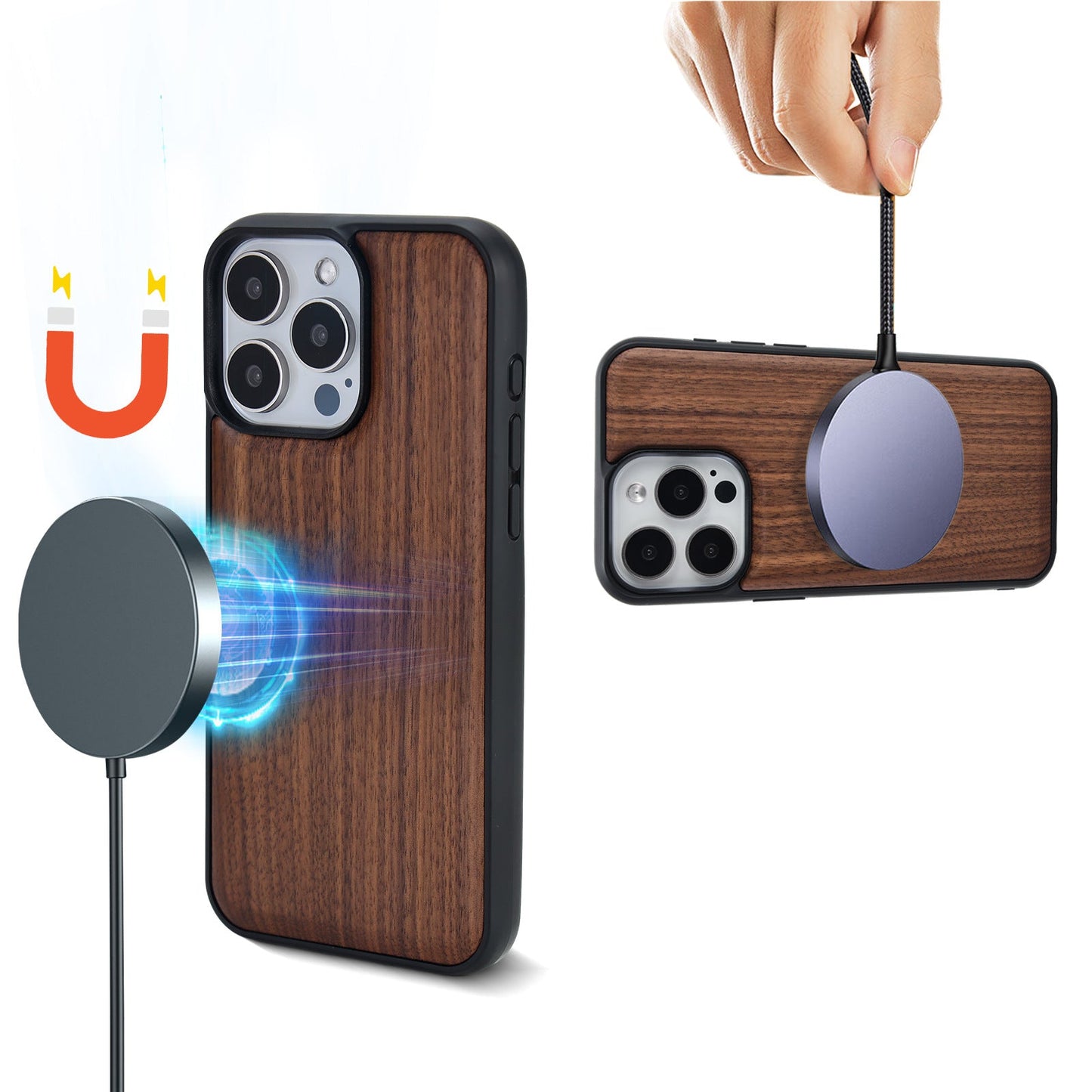 Magsafe Wooden iPhone Case