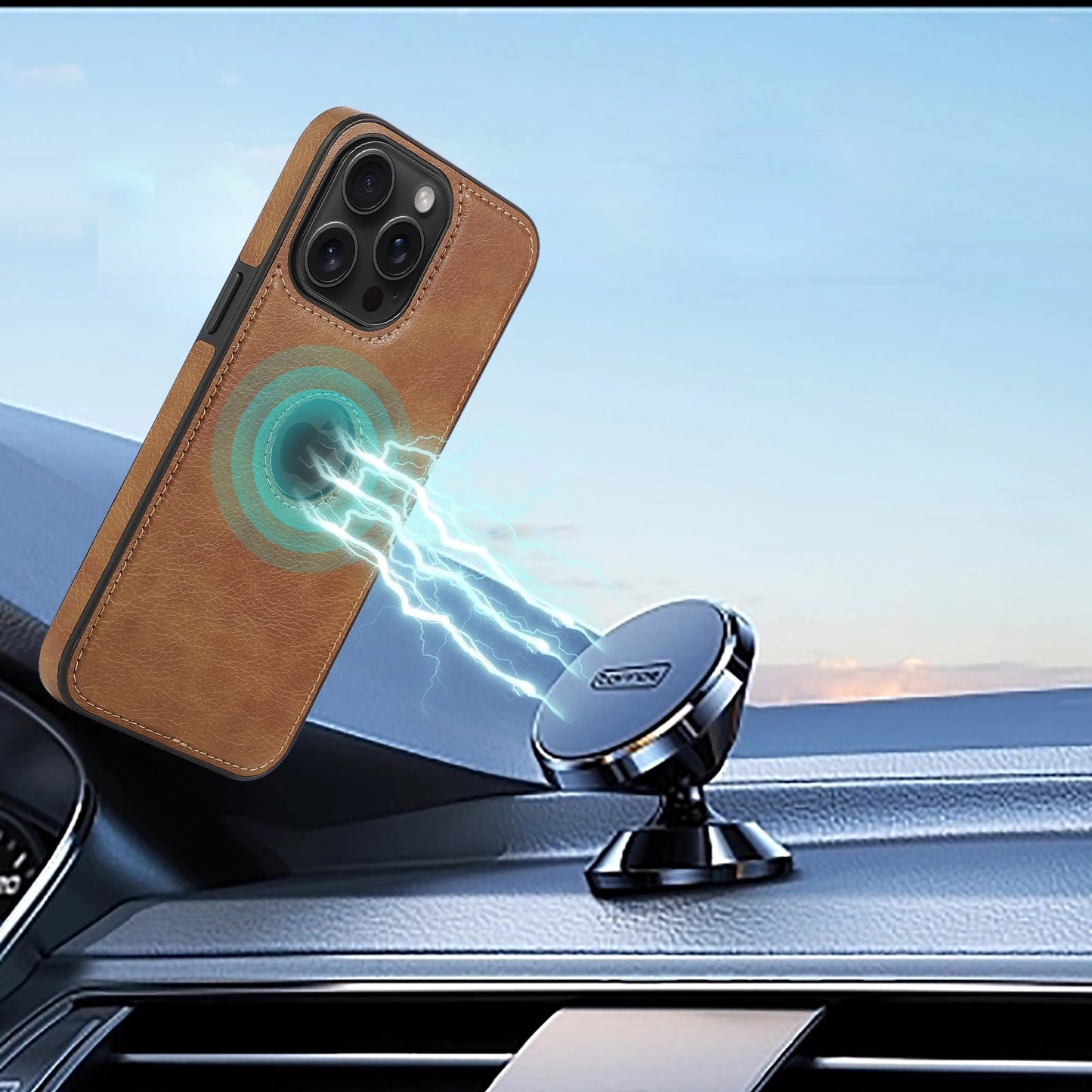 Magsafe Leather iPhone Case