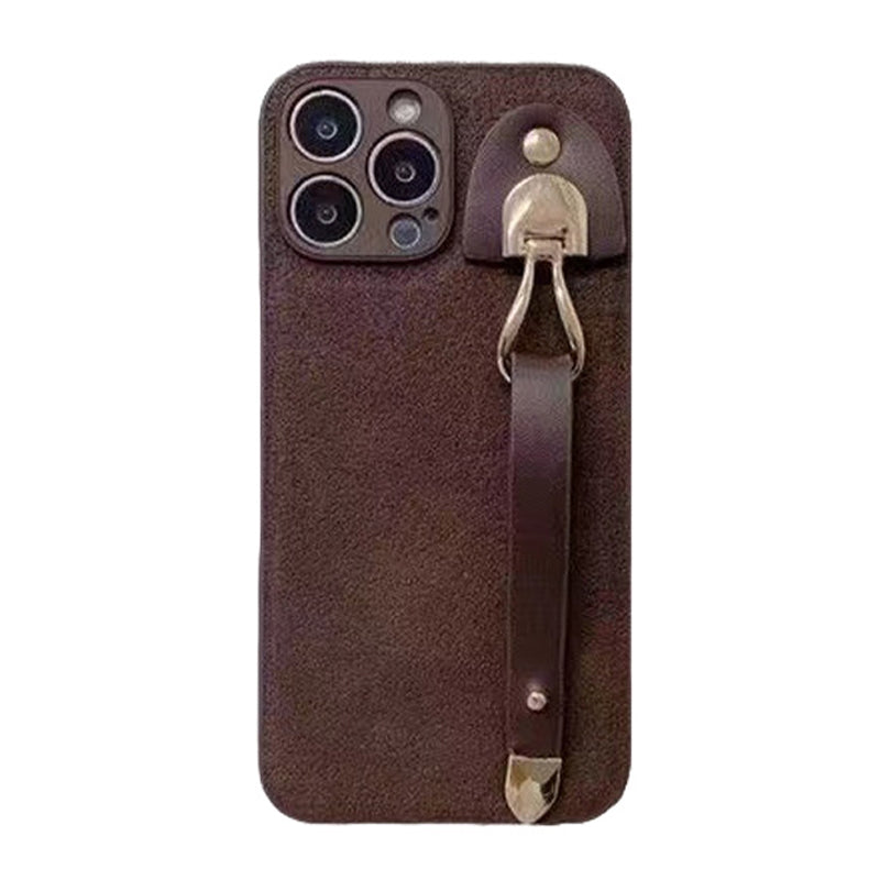 Camellia Wristband iPhone Leather Case
